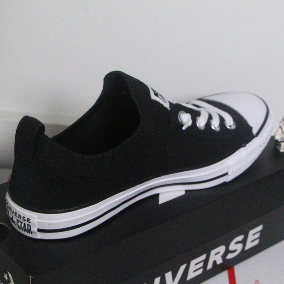Converse Black All Star Shoreline Knit Slip Ons - Picture 2 of 7
